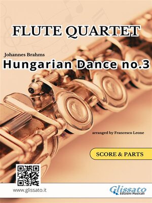 cover image of Hungarian Dance no.3--Flute Quartet (Score & Parts)